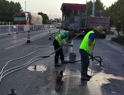 公路压浆施工视频